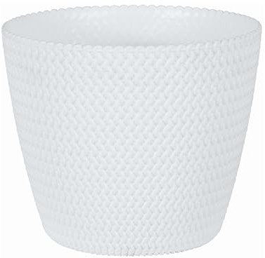 Erhard-Trading Pot de fleurs Hipster Différentes tailles et couleurs (blanc, diamètre 22 cm)