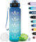 Grsta Trinkflasche, Trinkflasche Sport mit Filter, Trinkflasche für Kohlensäurehaltige Getränke, Kann mit dir tragen, Sportflasche 1 Liter, Wasserflasche für Fitness, Schule, Camping, Outdoor