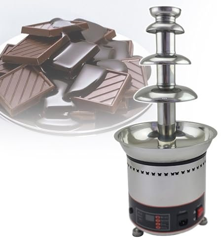Chocolate Fountain Machine for Party, 4 Tiers Stainless Steel Chocolate Fountain Chocolate Waterfall Fountain, for Wedding Company, Party, Children's Birthday