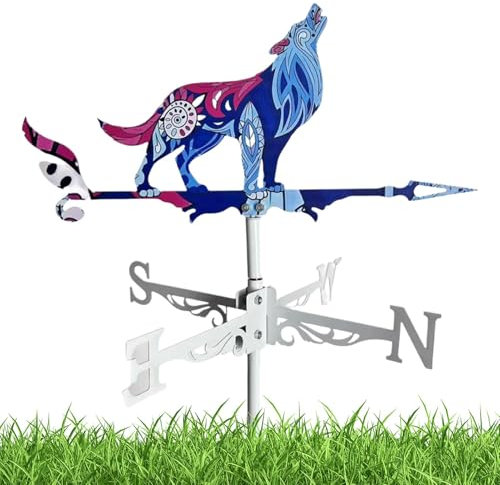 Girouette de jardin de ferme, girouette à vent en forme de coq, girouette en métal, décorations de jardin sur le thème des animaux, girouette pour extérieur