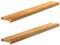 vidaXL Fensterbänke 2 Stk. Hellbraun 120x15x2 cm Massivholz Eiche, Fensterbrett, Holz Treppenstufe, Holz Fensterbrett, Fensterbank Eichenholz