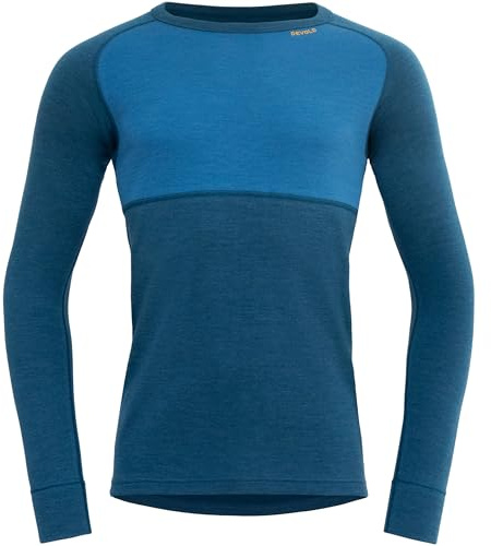 Devold Herren Expedition Merino Silk Longsleeve, Flood-Blue, L