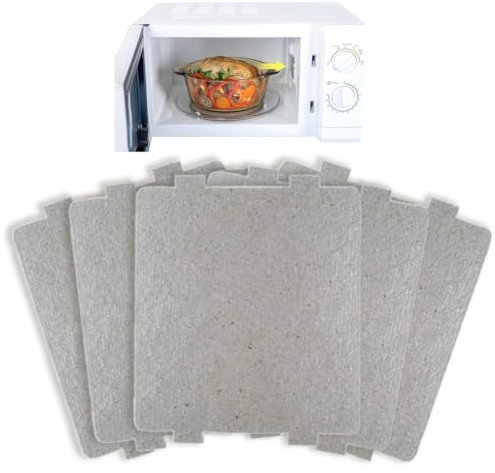 Unids Set placa de mica para microondas, 5 Piezas Hoja de mica, placa mica microondas universal, adecuado para horno de microondas con plato giratorio 99%, Accesorio para hogar cocina oficina comedor