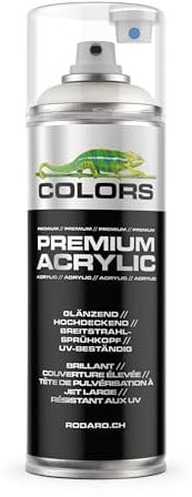 COLORS Premium Acrylic Sprühfarbe 400ml – Hochdeckender Sprühlack für Innen & Außen, Spraydose für DIY-Projekte - RAL 9010 - Reinweiss Glanz
