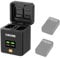 ZG CINE NP-FW50 Charger Box USB-C PD Quick Charge & OLED Display Portable Battery Charging Box for Sony Cameras (A7 III, A6000, A6300) + Memory Card Compartment