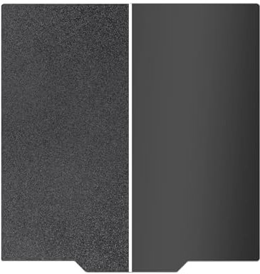 HIKUDIY 230x230mm Schwarze PEI Doppelseitige Bauplatte für Anycubic Kobra 2/Kobra 2 Pro/Kobra 2 Neo/Kobra/Kobra Go, Glatte PEI+Texturierte PEI Federstahlplatte Flexible Platte für Anycubic 3D Drucker