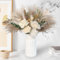 100PCS Dried Flowers with Vase, Pampas Grass Decor with Vase, Centerpiece Table Decorations, Dining Table Centerpiece Decor, Coffee Table Decor, Fake Flowers Living Room Home Decor (White Style 2)