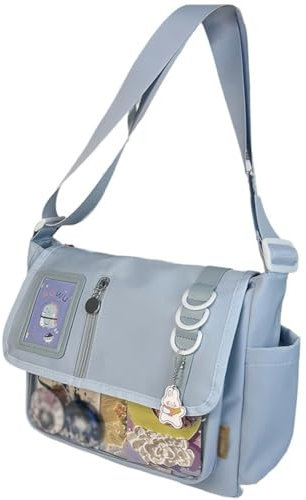 Haowul Süße Messenger Bag Kawaii Japanische Ita Crossbody Itabag Crossbody Ba, Nylon Schulter Messenger Bag Japanische Kawaii Tasche Für Frauen Männer