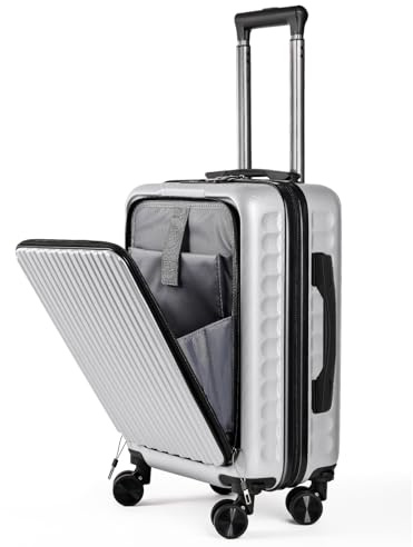 ARTREE Maleta de Cabina,ABS Material Trolley Rígida Expandible, con Ruedas giratorias Desmontables,Cerradura combinación,Ideal como Equipaje de Mano para Iberia, Vueling o Easyjet