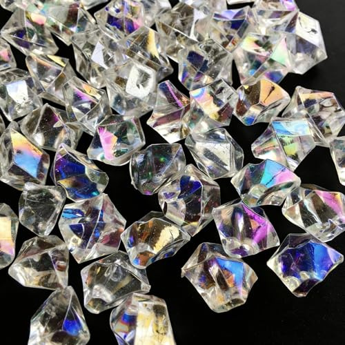 Guidre 415 Stück Edelsteine für Kinder, Kristalle Diamanten Kinder | Acryl Dekosteine, Transparent und Farbenfroh, für Geburtstagsfeier, Hochzeiten, Tischdekorationen, Schatzsuche im Sandkasten