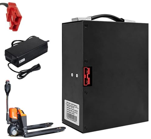 HJGHY Batteria al Litio per Carrello elevatore Elettrico da 48 V 10 Ah 20 Ah 30 Ah, Batteria per transpallet per carico e Scarico, Motore per carrelli.