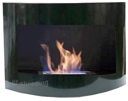 Gel- und Ethanol Kamin Sahara - Regulierbarer Edelstahl-Brenner - Wählen Sie aus 5 Farben (Schwarz)