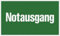 Metafranc Hinweisschild Notausgang - 250 x 150 mm / Beschilderung / Infoschild / Rettungsweg / Fluchtweg / Notausgang / Sicherheitsmarkierung / Gewerbekennzeichnung / 500140