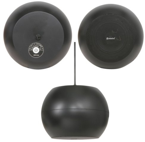 5 20w Black Hanging Suspended Pendant Ceiling Speaker 100v & 8ohm Background