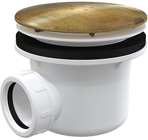 Antic Bronze Antique Brass Bathroom Shower Tray 90mm Drain Waste Trap