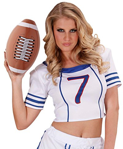 Aufblasbarer American Football Deko Ball Footballspieler Accessoires Fan Sportball Fasching Fanartikel Dekoball Partydeko Fußball Sportler Mottoparty Dekoration Karneval Kostüm Zubehör