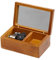 Aufzieh Holz Musical Jewelry Box, kleine Größe Aufbewahrung Musik Box, Geschenk Musik Box, Moon River Spieluhr, Holz, Wood-Silvery, Moon River
