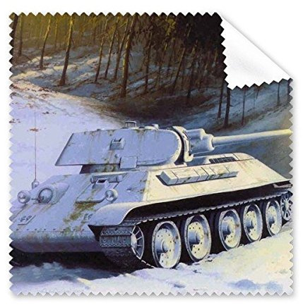 DIYthinker Das Zweite Welt II Schnee Behälter Wald Militärthema Ölgemälde Brillenputztuch-Reinigungstuch Telefon Screen Cleaner 5pcs