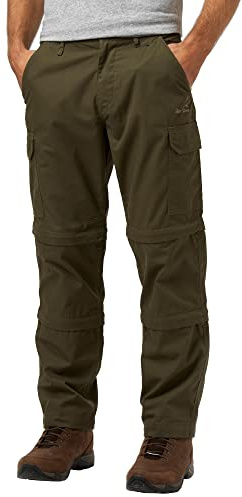 Peter Storm Men's Ramble II Convertible Zip Off Trousers/Three Quarter/Shorts, 5 Pockets, Water Resistant & Lightweight Pants, Ideal for Walking, Hiking(UK, Waist & Inseam, 38, 33, Khaki)
