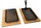 Black Rock Grill Cast Iron Skillet, Sizzler Plate, Fajita Skillet + Wooden Board 2 Set