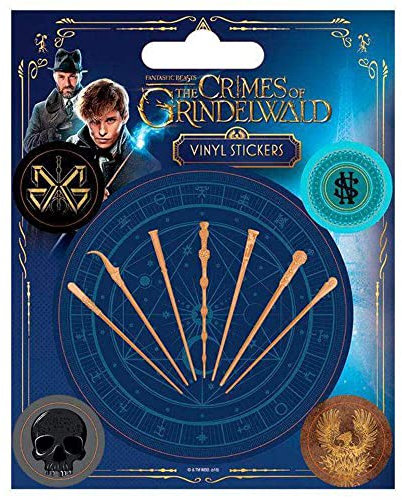 Fantastic Beasts The Crimes Of Grindelwald, Vinyl-Aufkleber, 10 x 12.5 cm