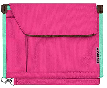 A5 Konferenzordner Business-Organizer-Tasche Notepad-Tragetasche Dokumentenkoffer A5 Portfolio Organizer (Rosenrot)