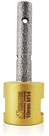 SHDIATOOL Fresa de Diamante 10mm Agrandar y Forma a Agujeros Existentes para Porcelana Cerámico Mármol Granito