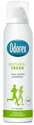 6er Pack - Odorex Deospray, Anti-transpirant - Natural Fresh - 150ml