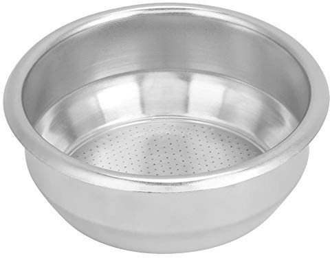 Double Basket Coffee, 58mm Stainless Steel Coffee Filter Basket Single Layer Double Doses Filter Coffee Machine Replacement Parts