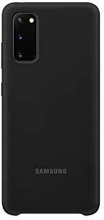 Samsung Silicone Smartphone Cover EF-PG980 für Galaxy S20 | S20 5G Handy-Hülle, Silikon, Schutz Case, stoßfest, dünn und griffig, schwarz - 6.2 Zoll