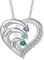 Personalisierte Namenskette Silber 925 Halskette Damen Herz Anhänger mit Namen Gravur Mutter Tochter Kette Geschenk für Muttertag Valentinstag Weihnachten