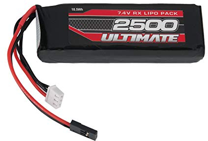 Ultimate Batería RC LiPo 7.4V 2S 2500mAh Receptor JR Plug