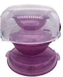 Mikrowellen-Abdeckhaube, transparent, leicht zu greifen, 24,5 cm, BPA-frei, spülmaschinenfest