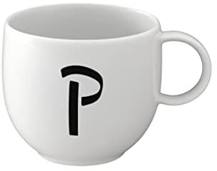 like. by Villeroy & Boch - Letters Mug P, 380ml, Premium Porcelain, White