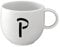 like. by Villeroy & Boch - Letters Mug P, 380ml, Premium Porcelain, White