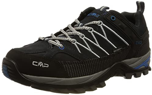 CMP Herren Rigel Low Trekking Schoenen Wp Walking Shoe, B Blue Cemento, 43 EU