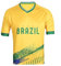YuanDiann Qatar Coupe du Monde Football T-Shirt Fans Manche Courte Col Rond Loose Stretch Sport Casual Tee Shirt Impression Respirant séchage Rapide Jersey Maillot Entra頽ementBr閟il XL