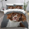 VASENA Bettwäsche Niederländischer Rebhuhnhund Bettwäsche 135x200 Kinder Hund Tier Bettbezug Set Weich Microfaser Kinderbettwäsche 3 Teilig Mit ReißVerschluss Mit 2 Kissenbezug 80x80 cm