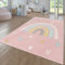 TT Home Teppich Kinderzimmer Kinderzimmerteppich Junge Mädchen Kinderteppich Modern Soft, Farbe: Pink 2, Größe:133x190 cm