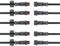 WOODGUILIN 2 Pin impermeabile Connettori Plug, 2 Core LED connettori maschio femmina, con 20AWG 20CM IP68 cavo di prolunga per auto, camion, barca, Outdoor LED Lightbars.(5Pairs, 2Pin 20AWG)