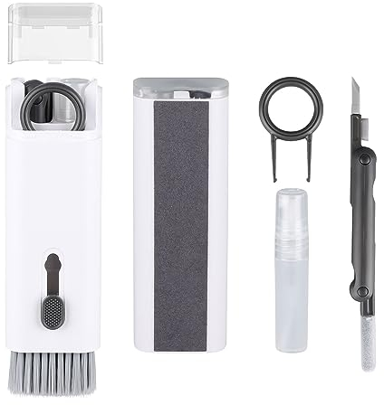 Kit de nettoyage électronique 7 en 1 pour écran, téléphone portable, Bluetooth, casque, Lego, Airpods, objectif d'appareil photo d'ordinateur portable (noir)