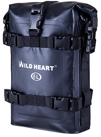 WILD HEART Motorrad-Trockentasche Sturzbügel-Taschen Motorrad-Tasche verwendet als Motorrad-Gepäck Sissy Bar Rücksitz Sattelträger Heckfender-Tasche seitliche Werkzeugtasche für Moto ATV