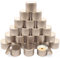 YJHSS Candle Tins 8 OZ, Set of 24 Premium Matte Full Rose Gold Candle Jars for Candle Making, 8oz Candle Tin with Lids for Candle Making, Bulk Empty Candle Containers for Small Business - Gold