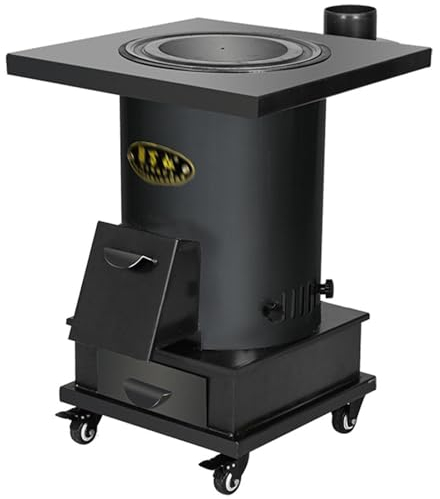 YVYKFZD Estufa de leña Portátil para Acampar, Estufa de Leña para Exteriores, Cocina de Leña Multifuncional, para 2 a 3 Personas, Camping de Invierno, Picnic, Barbacoa, Caza (Size : 65x50cm)