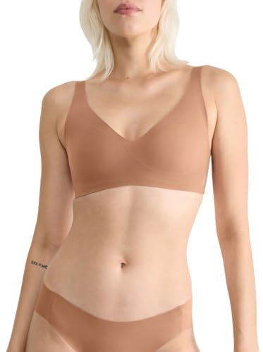 sloggi Damen Zero Feel 2.0 Soft Bra, Nostalgic Brown, XL Große Größen EU