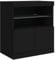 vidaXL Sideboard, Kommode mit viel Stauraum, Highboard Schrank mit LED-Leuchten, Anrichte Beistellschrank Standschrank, Modern, Schwarz