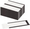 LLPT Porte-étiquette Magnétique 26PCS 4CM x 10CM Paquets de canal C Film Protecteur épais pour Cartes en Papier Blanc de 300 g Amovible Sans Gâchis pour étagère (MH41626)