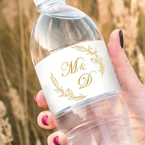 30 Etiquetas De Celebraciones, Etiquetas Adhesivas Personalizadas For Botellas, Etiqueta De Texto Con Nombre Personalizado, Etiqueta De Botella Impermeable For Bodas, Cumpleaños De Bebés, Bautismo