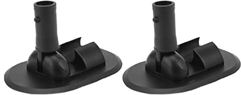 Lot de 2 bases de tente pour bateau gonflable, 120x78x15mm/4,7x3,1x0,6 pouces Base de montage pour auvent de kayak avec rotation à 180 degrés support de pare-soleil portable pour bateau à rames