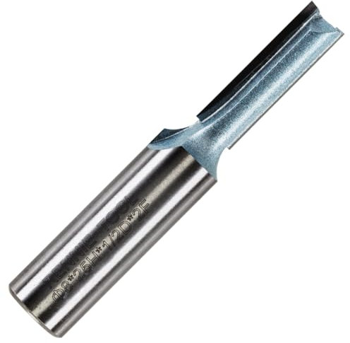 Rennie Tools - 8mm Cutting Diameter x 25mm Flute x 1/2 Shank TCT Tipped 2 Flute Straight Router Cutter Bit. Compatible With Makita Trend Festool Hikoki Dewalt Router Etc. 8mm Router Bit